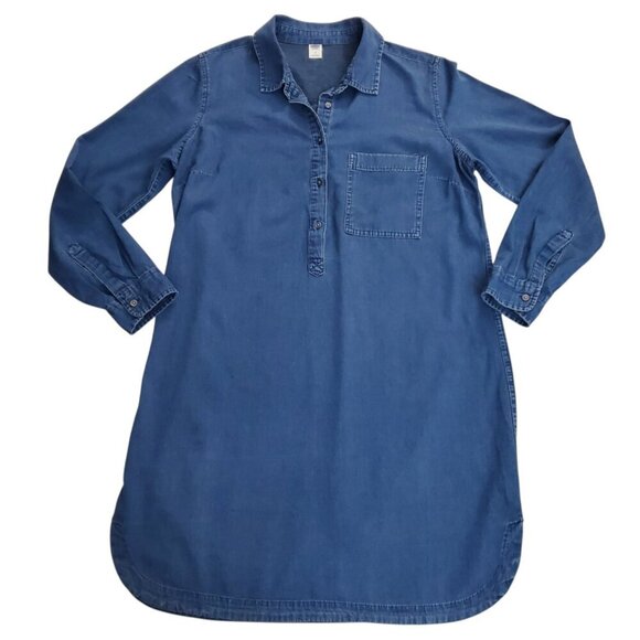 Old Navy Chambray Lightweight Denim Shirtdress Size M - Picture 3 of 12